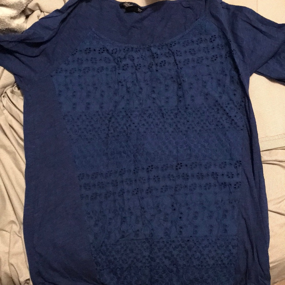 3/4 sleeve lucky brand shirt